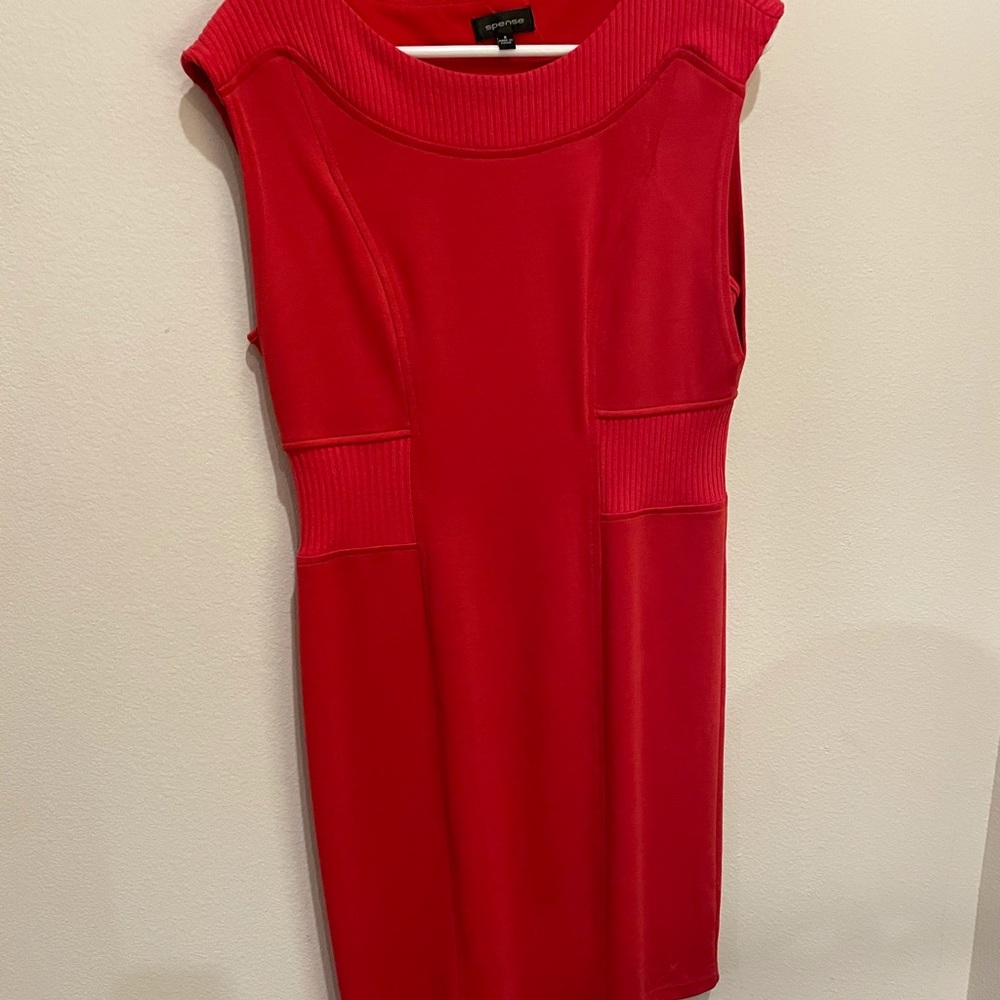 Orange sleeveless dress